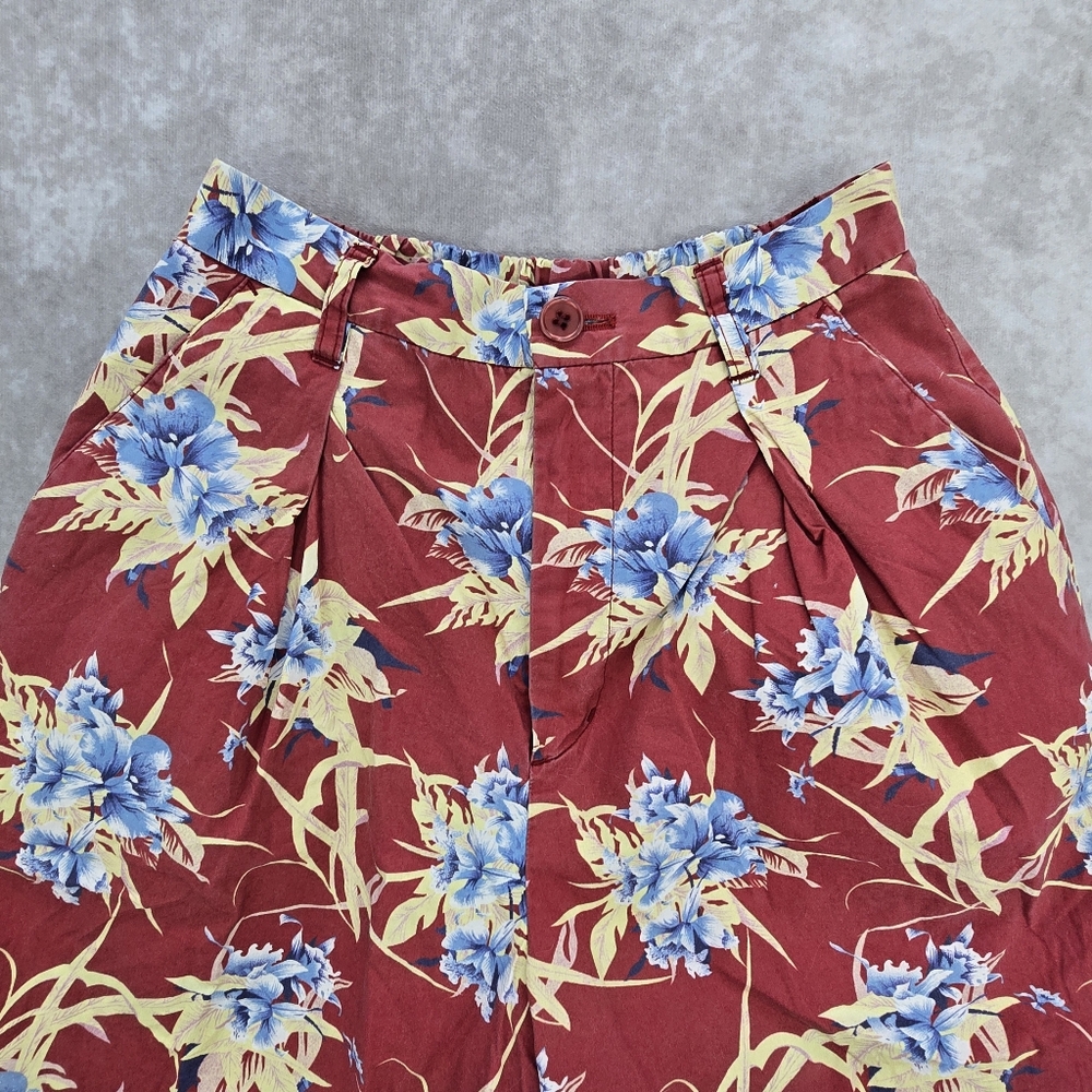 Moussy Red Floral Print Wide-Leg Pants - Picture 5 of 11